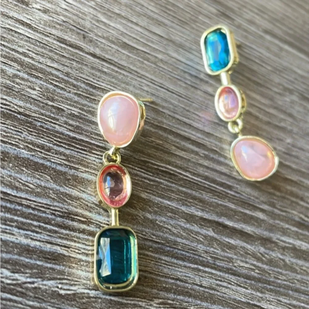 Bohemian drop earrings A164 - Picture 2 of 3